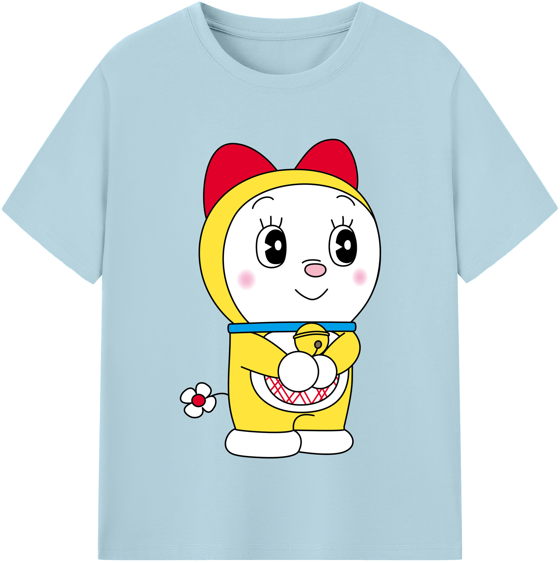 （画像用） ドラえもん ドラミ Doraemon Dorami 綿100％半袖Tシャツ（フロントプリント）